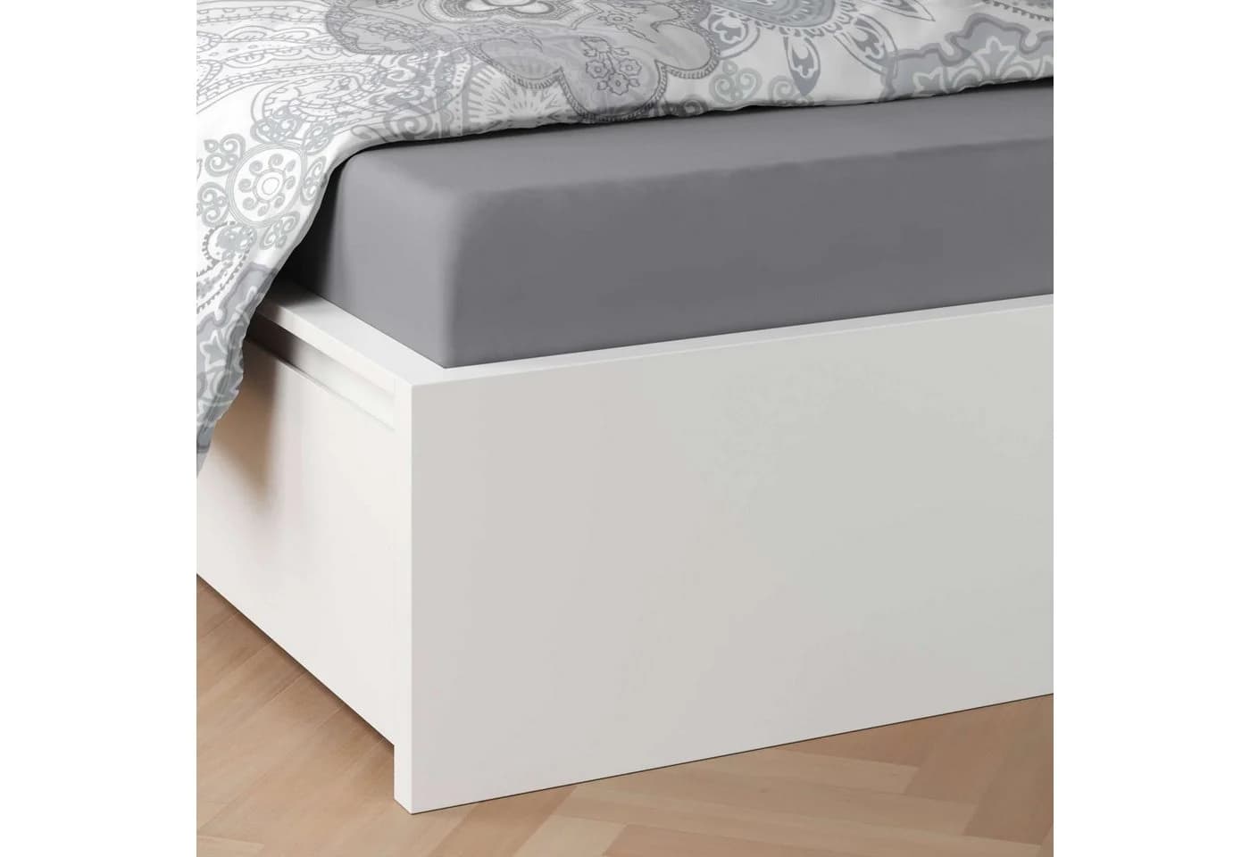 etérea Mako-Satin Bettwäsche Florina Paisley Grau 3-teilig - Bild 4