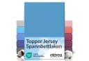 etérea Jersey Topper Spannbettlaken Hellblau Rundumgummizug Bild 2