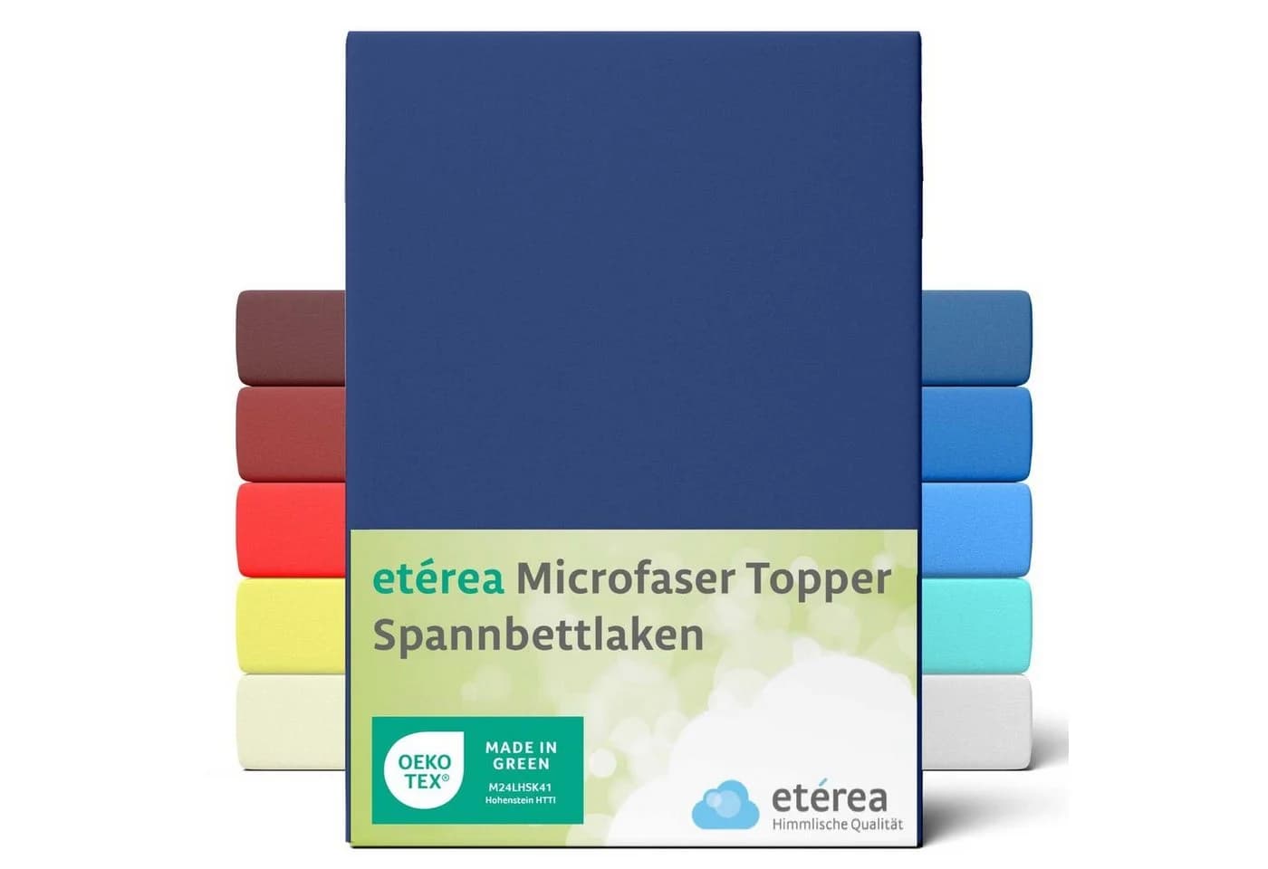 etérea Microfaser Spannbettlaken Marine 100% Polyester Topper - Bild 2