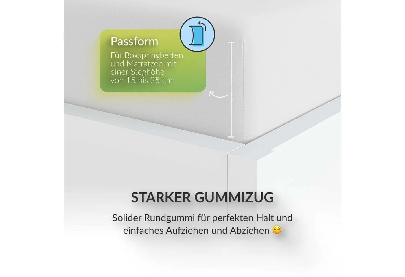 etérea Spannbettlaken Microfaser Kinder 2-teilig Weiß - Bild 4