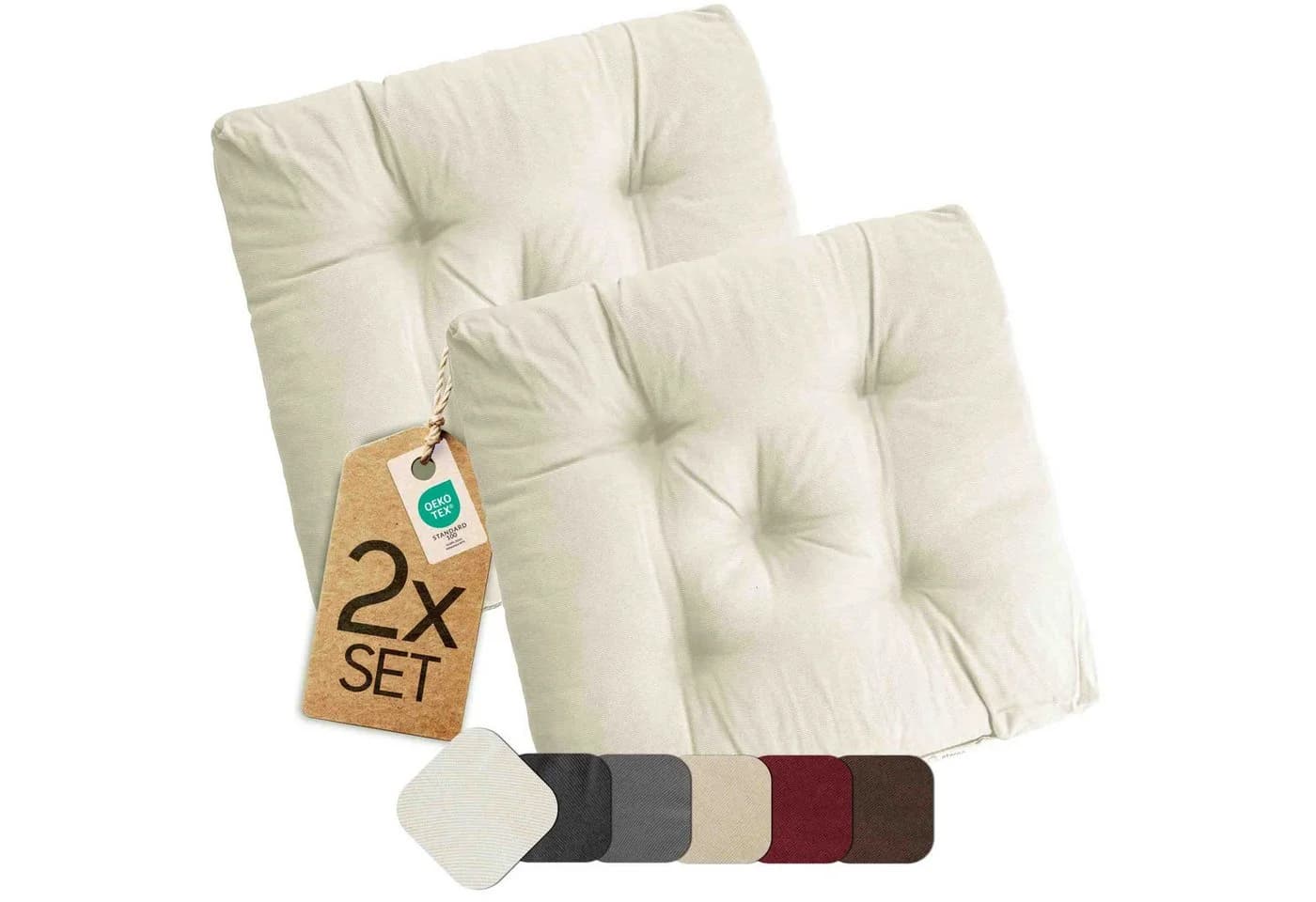 etérea Heidi Sitzkissen 42x42 cm Beige - Bild 2