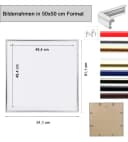 IDEAL TREND Bilderrahmen New Lifestyle Kunststoff quadratisch Silber Bild 1