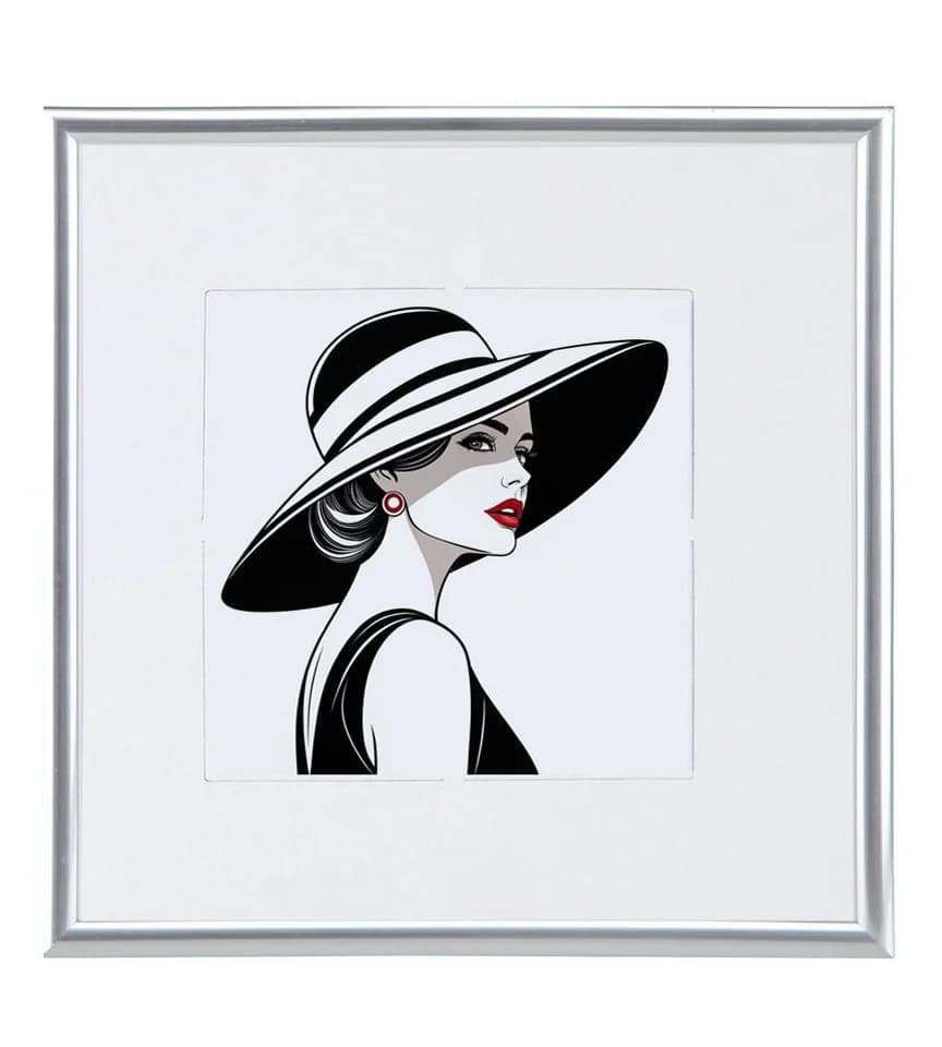 IDEAL TREND Bilderrahmen New Lifestyle Kunststoff quadratisch Silber - Bild 2