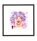 IDEAL TREND Bilderrahmen 20x20 Schwarz Kunststoff mit Echtglas Bild 2