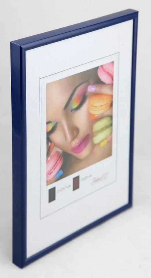 IDEAL TREND Bilderrahmen Kunststoff Wanddeko Collage Poster Blau