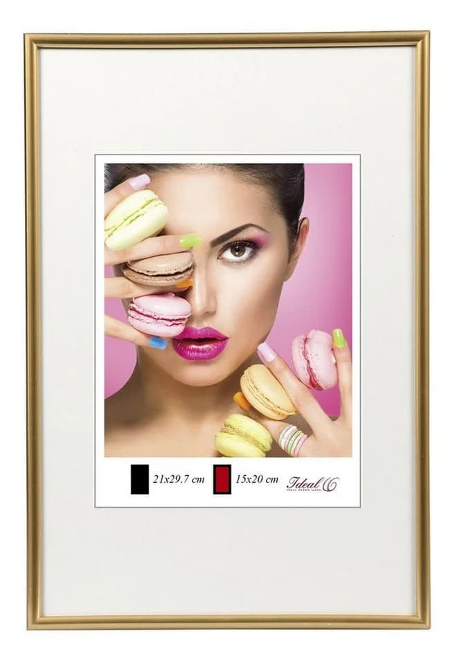 IDEAL TREND Bilderrahmen 50x70 cm Gold Kunststoff mit Echtglas - Bild 2