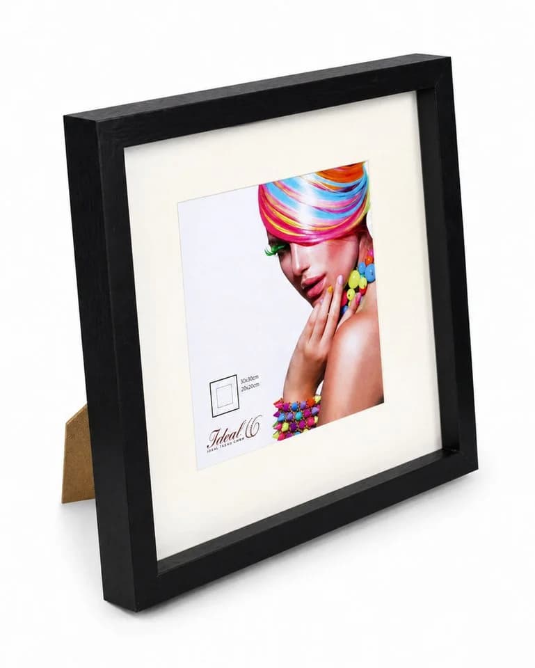 IDEAL TREND Bilderrahmen 30x30 cm mit Passepartout & Glas - Bild 3