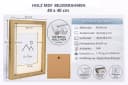 IDEAL TREND 3D Objektrahmen Schwarz Holz Quadratisch Wanddeko Bild 5