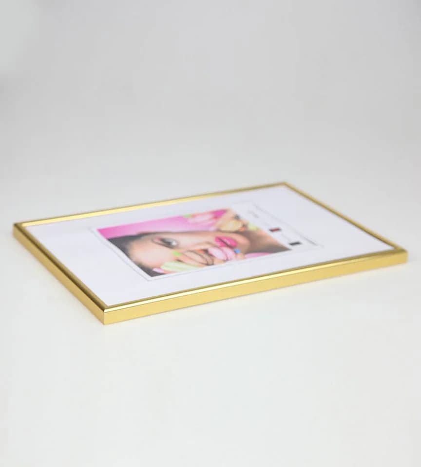 IDEAL TREND Bilderrahmen 3er Set 20x30 cm Gold Kunststoff Klarglas