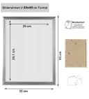 IDEAL TREND Bilderrahmen Artos Braun Holz Acrylglas 30x40 cm Bild 5