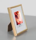 IDEAL TREND Bilderrahmen 10x15 cm Gold Kunststoff mit Klarglas Bild 1