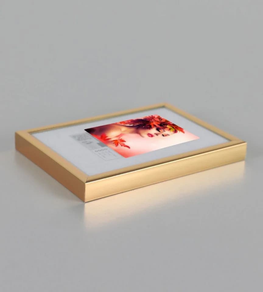 IDEAL TREND Bilderrahmen 10x15 cm Gold Kunststoff mit Klarglas - Bild 4