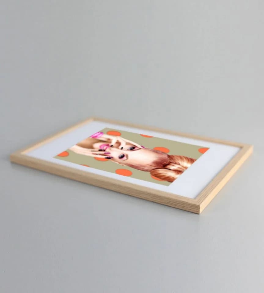 IDEAL TREND Bilderrahmen 30x45 cm Holz Kunststoffglas Braun