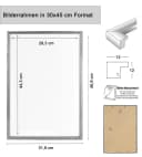 IDEAL TREND Bilderrahmen 30x45 cm Holz Kunststoffglas Braun Bild 5
