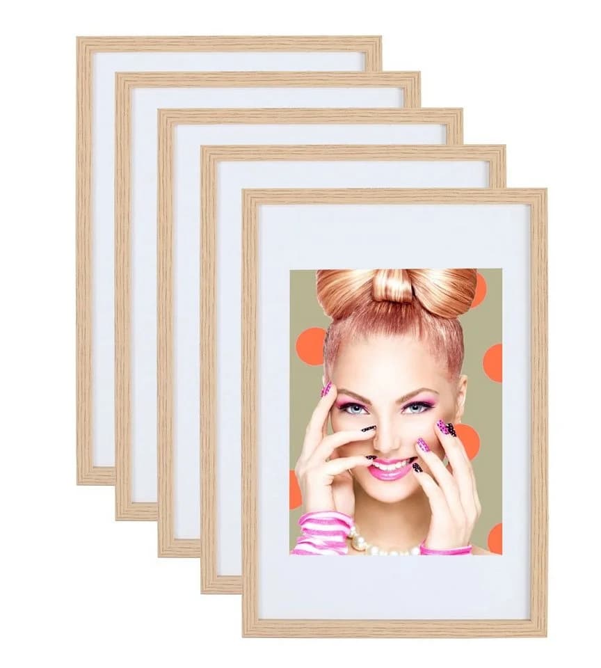 IDEAL TREND Bilderrahmen Set Holz 5er Collage Wand - Bild 2