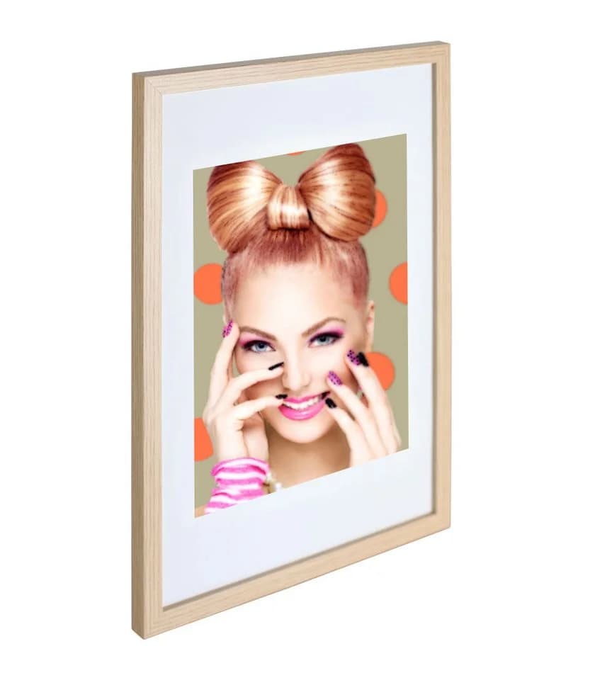 IDEAL TREND Bilderrahmen Set Holz 3er 5er Eiche Kunststoffglas - Bild 3