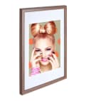 IDEAL TREND Bilderrahmen Set 3er/5er Holz Braun Blockprofil Bild 4