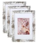 IDEAL TREND Bilderrahmen 3er Pack Weiß MDF-Holz mit Kunststoffglas Bild 2
