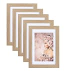 IDEAL TREND Bilderrahmen 5er Pack Holz Beige Modern Bild 2