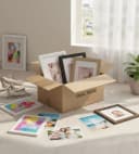 IDEAL TREND Bilderrahmen 5er Pack Gold MDF mit Passepartout Bild 1