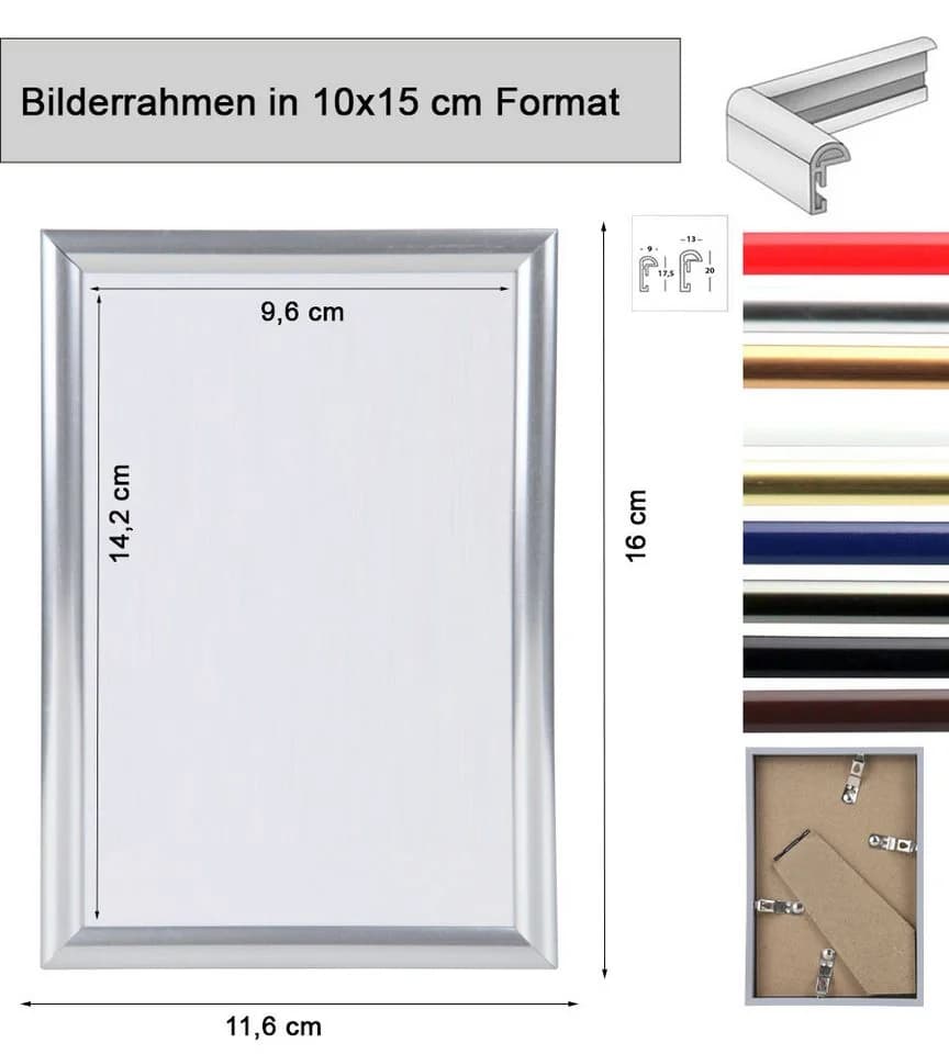 IDEAL TREND Bilderrahmen Kunststoff Schwarz/Weiß - Bild 3