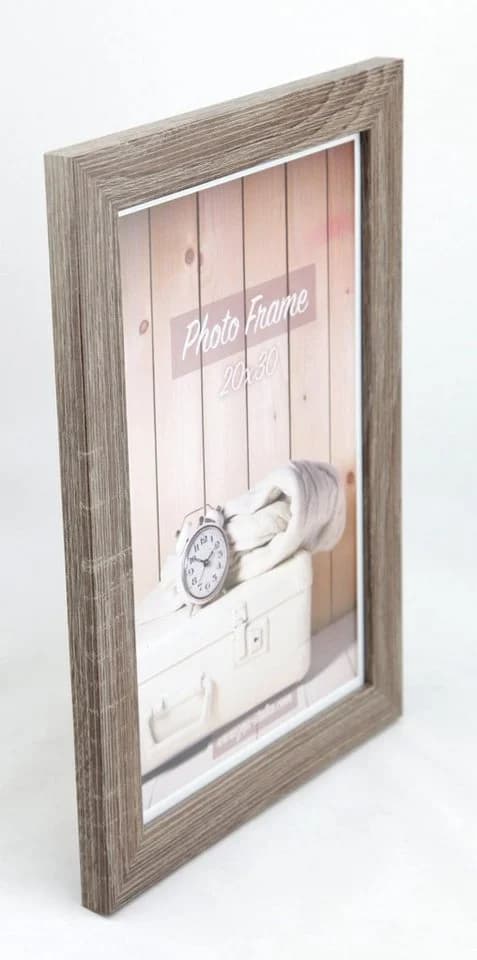 IDEAL TREND Bilderrahmen Nelson Holz Shabby Weiß Braun Schwarz