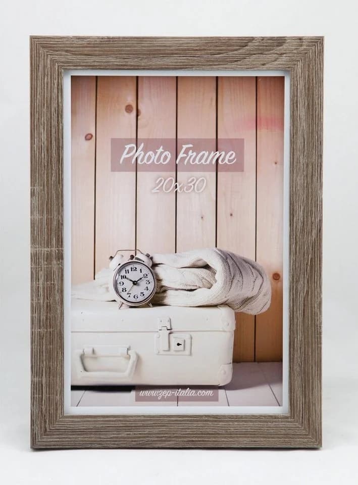 IDEAL TREND Bilderrahmen Nelson Holz Shabby Weiß Braun Schwarz - Bild 2
