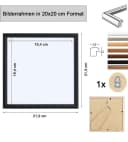 IDEAL TREND Bilderrahmen EKO Holz DIN A4 Klarglas Bild 1