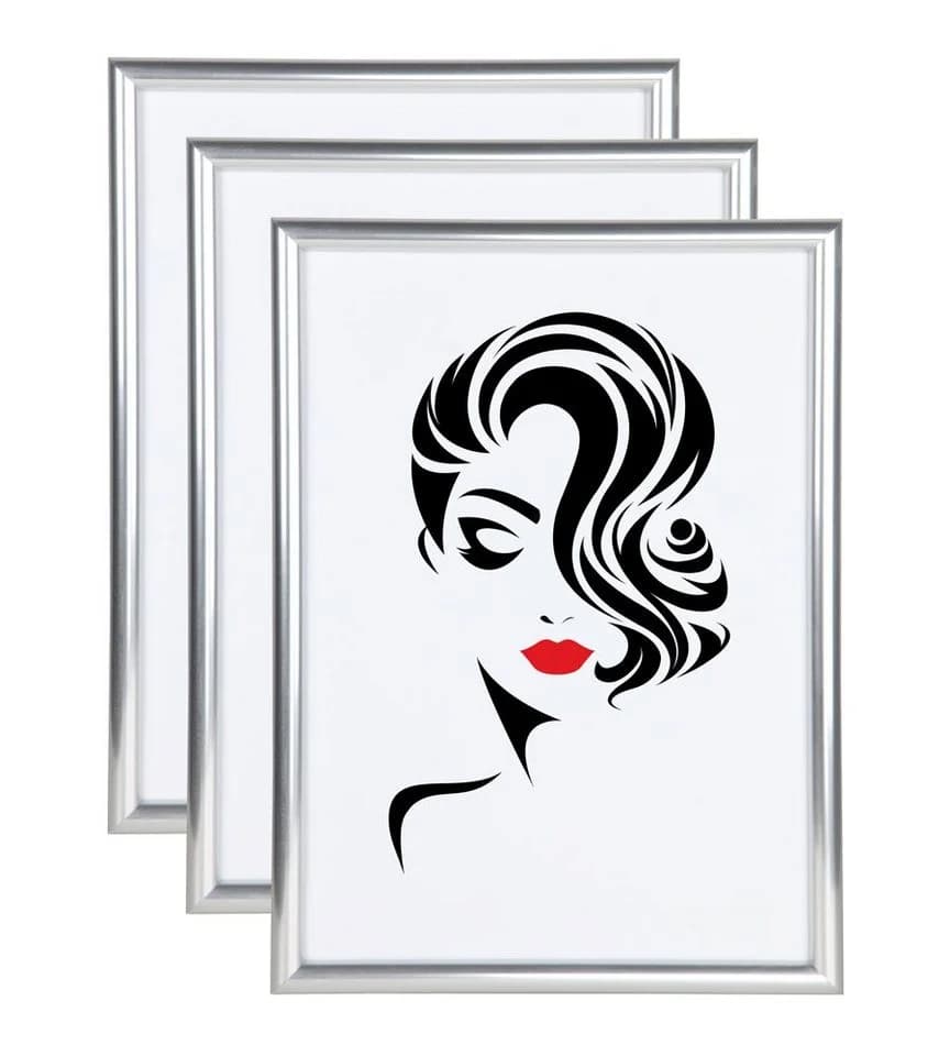IDEAL TREND Bilderrahmen 3er Set Classic Silber Kunststoff - Bild 2