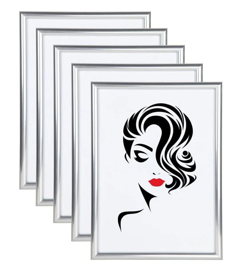 IDEAL TREND Bilderrahmen 5er Set Classic Silber Kunststoff - Bild 2