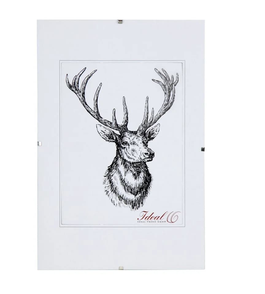 IDEAL TREND Cliprahmen Rahmenlos Weiß Kunststoffglas - Bild 2