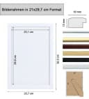 IDEAL TREND Bilderrahmen Kunststoff mit Klarglas Gold Bild 5
