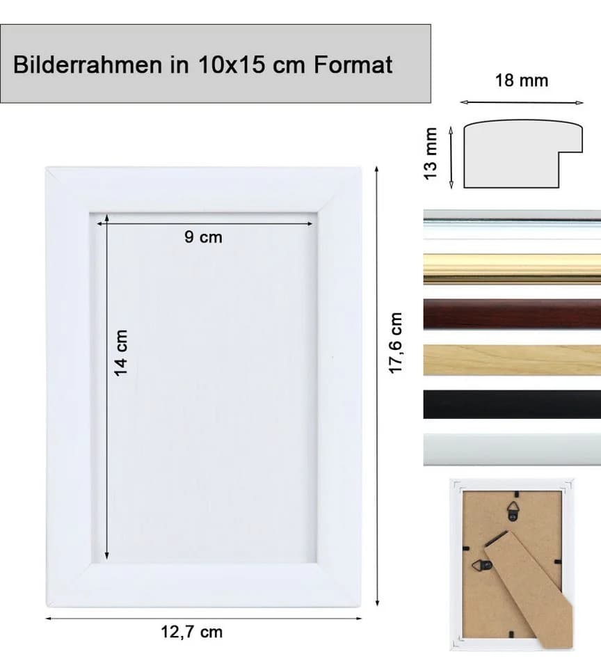 IDEAL TREND Bilderrahmen Kunststoff mit Klarglas Modern - Bild 5