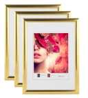 IDEAL TREND Bilderrahmen 3er Pack Gold Kunststoff Wanddeko Bild 2