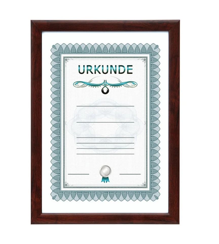 IDEAL TREND Bilderrahmen DIN A4 Braun Kunststoff Klarglas