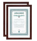 IDEAL TREND Bilderrahmen DIN A4 Braun Kunststoff Klarglas Bild 2