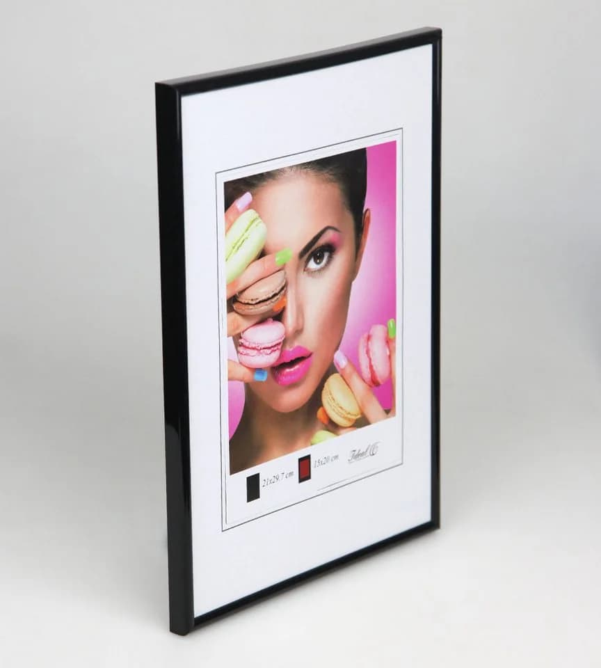 IDEAL TREND Bilderrahmen 15x20 cm Schwarz Kunststoff mit Glas - Bild 3