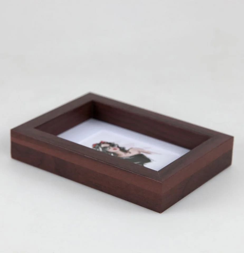 IDEAL TREND Bilderrahmen Set 3er Holz Braun 10x15 cm mit Passepartout - Bild 3