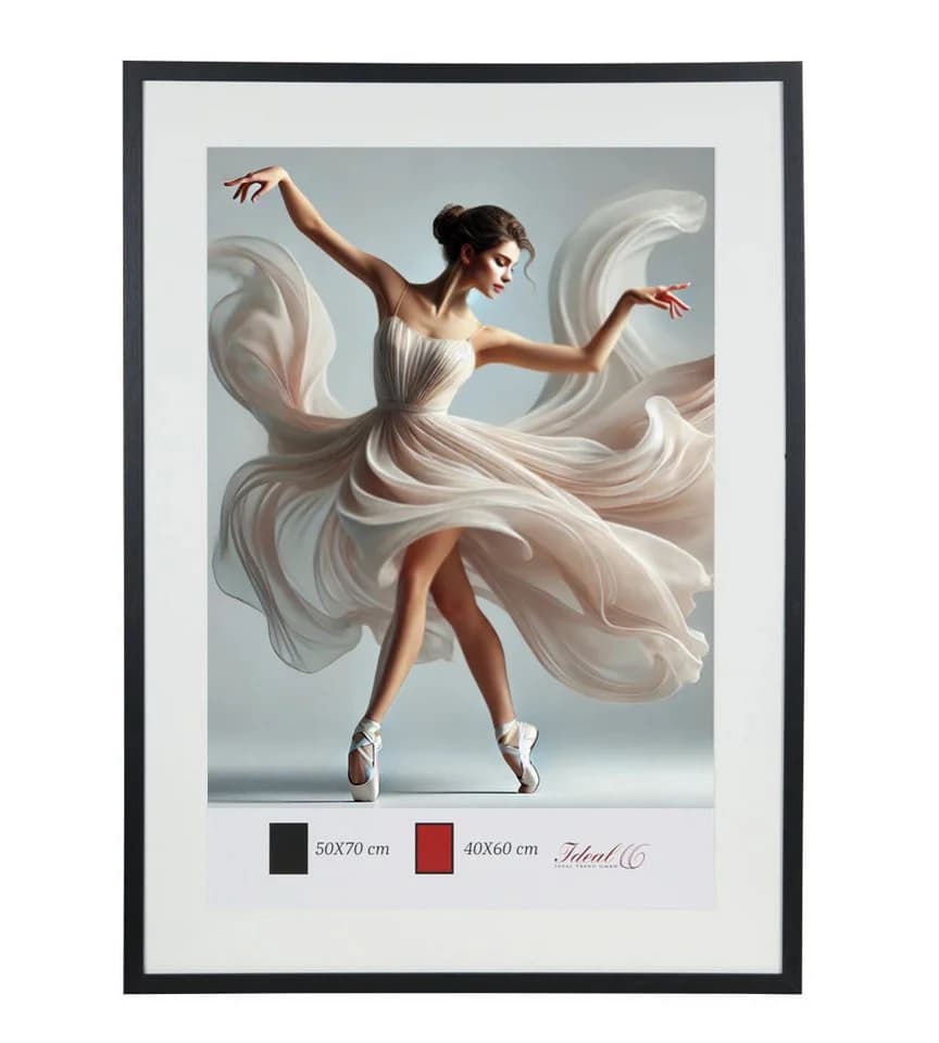 IDEAL TREND Bilderrahmen Holzbilderrahmen mit Passepartout Elegantes Design - Bild 4