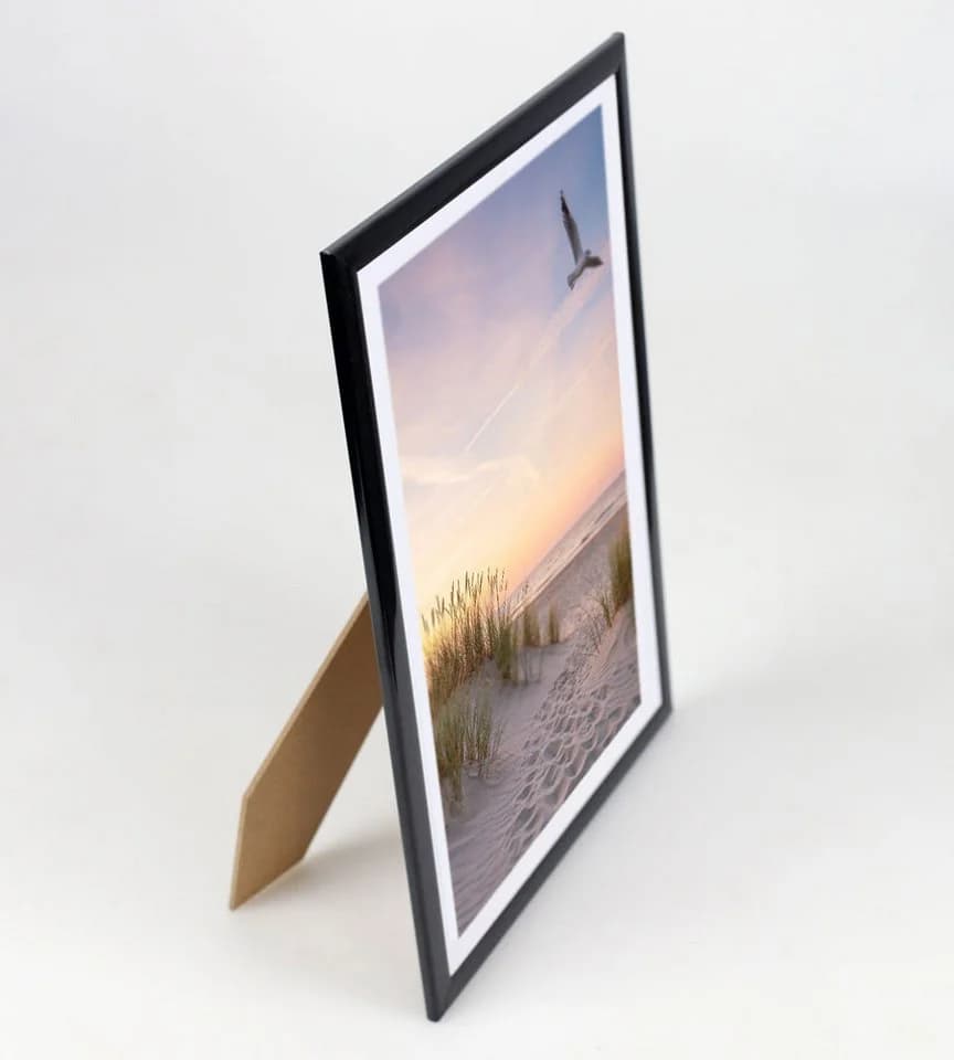 IDEAL TREND Bilderrahmen Schwarz Kunststoff DIN A4