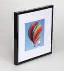 IDEAL TREND Bilderrahmen Quadratisch Schwarz Kunststoff mit Klarglas Bild 2