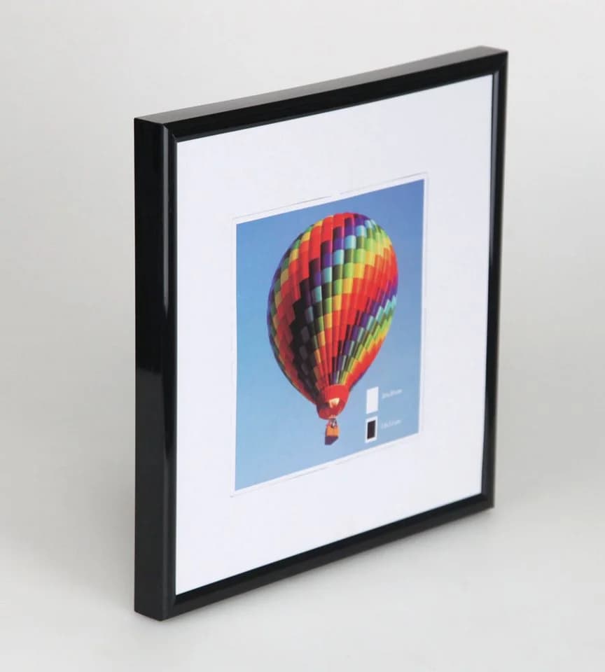 IDEAL TREND Bilderrahmen Quadratisch Schwarz Kunststoff mit Klarglas - Bild 2