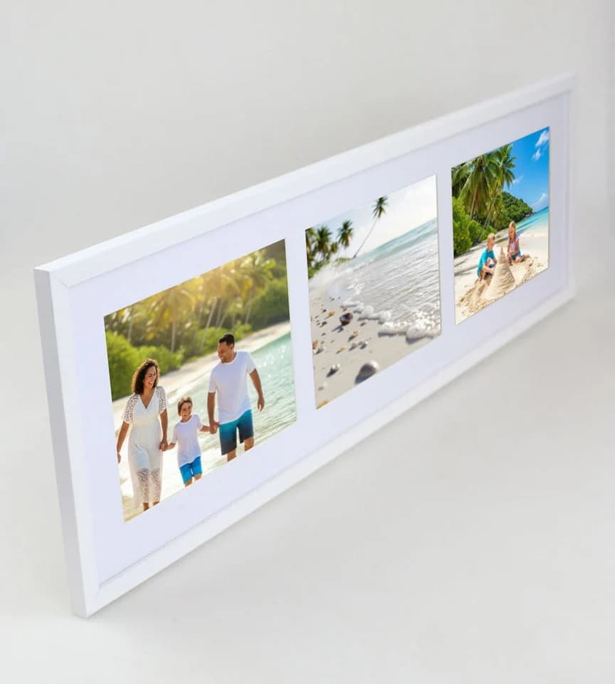 IDEAL TREND Multiframe Collage Bilderrahmen Holz Fotos Massivholz 3 Bilder - Bild 5