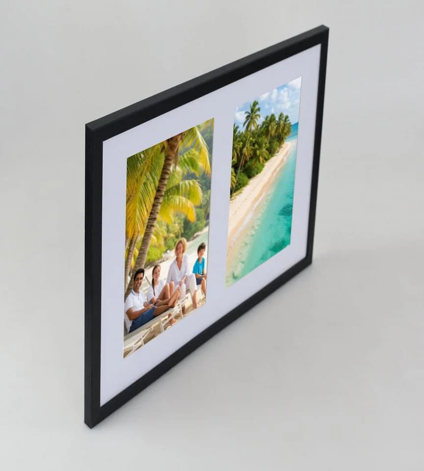 IDEAL TREND Bilderrahmen Multiframe Collage Holz Vollholz 2 Bilder - Bild 4