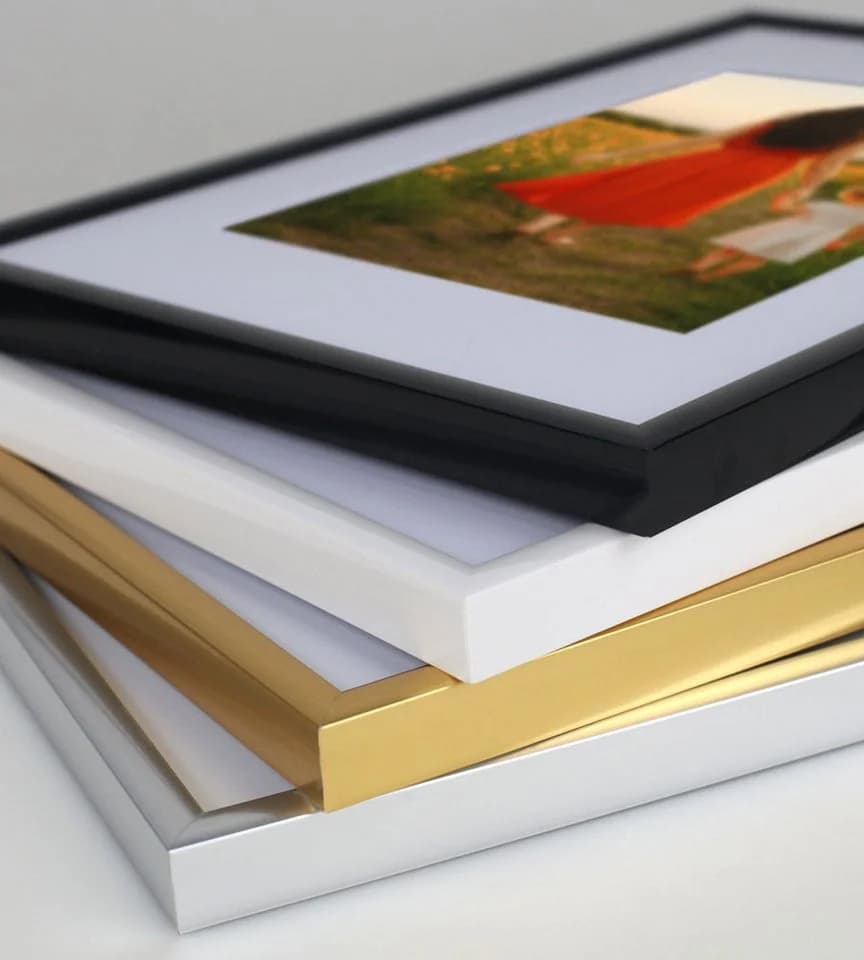 IDEAL TREND Bilderrahmen New Lifestyle Gold mit Passepartout