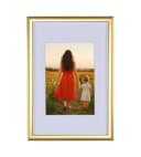IDEAL TREND Bilderrahmen 10x15 cm Gold Kunststoff mit Passepartout Bild 1