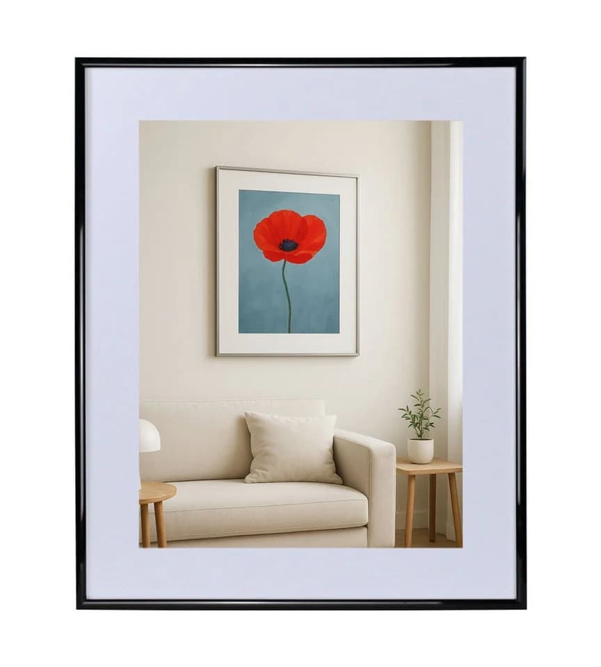 IDEAL TREND New Lifestyle Bilderrahmen 40x60 cm Kunststoff Schwarz