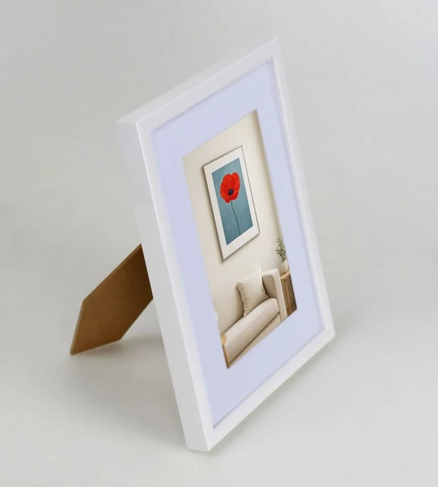 IDEAL TREND Bilderrahmen 3er Set Weiß Kunststoff mit Passepartout - Bild 3