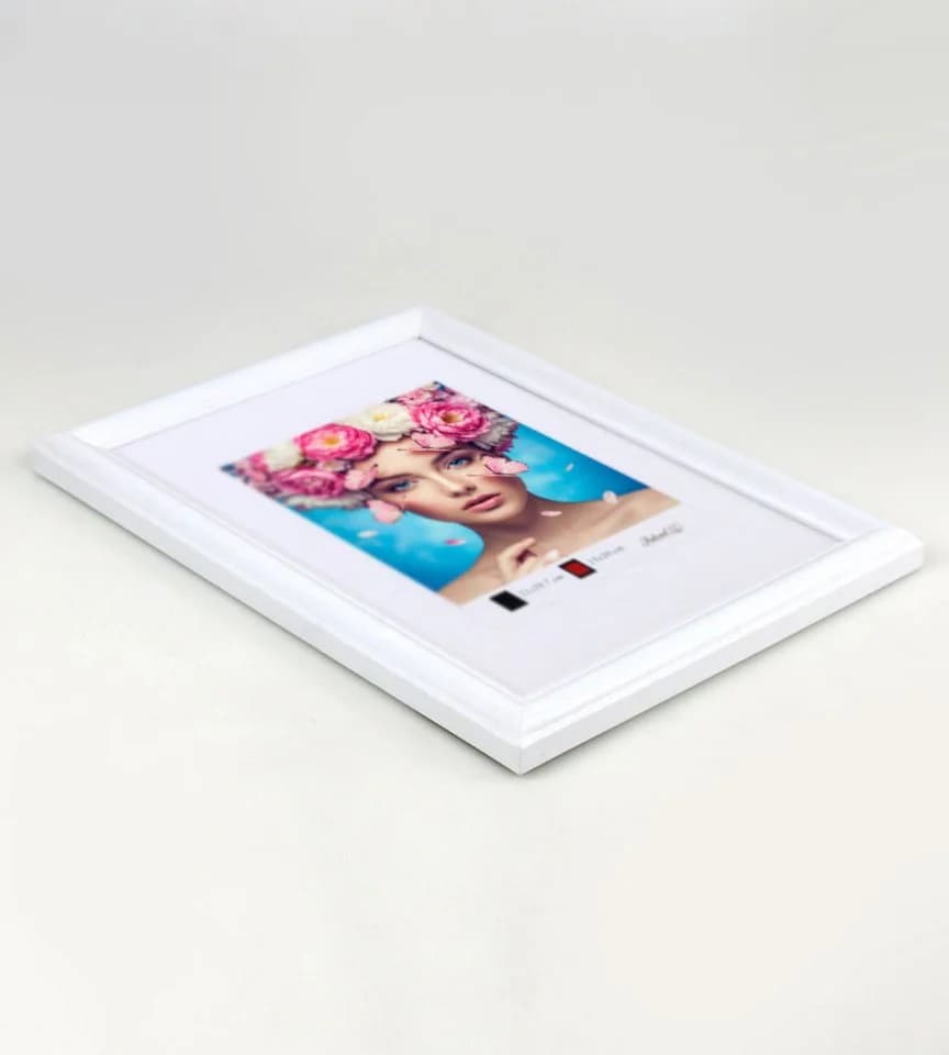 IDEAL TREND Bilderrahmen DIN A4 Weiß MDF mit Kunststoffglas - Bild 4