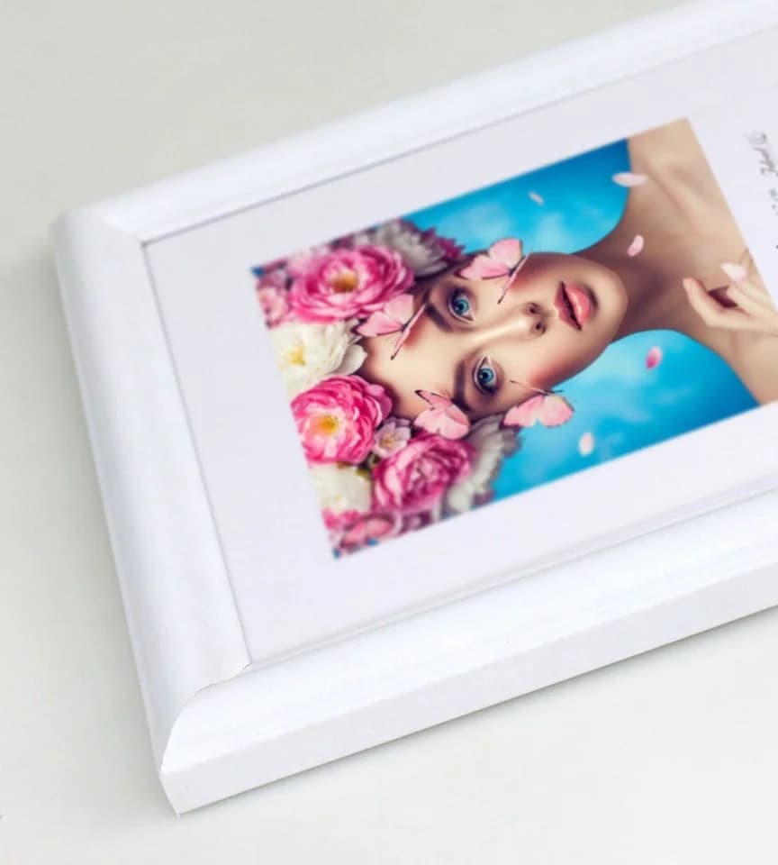 IDEAL TREND Bilderrahmen DIN A4 Weiß MDF mit Kunststoffglas - Bild 5